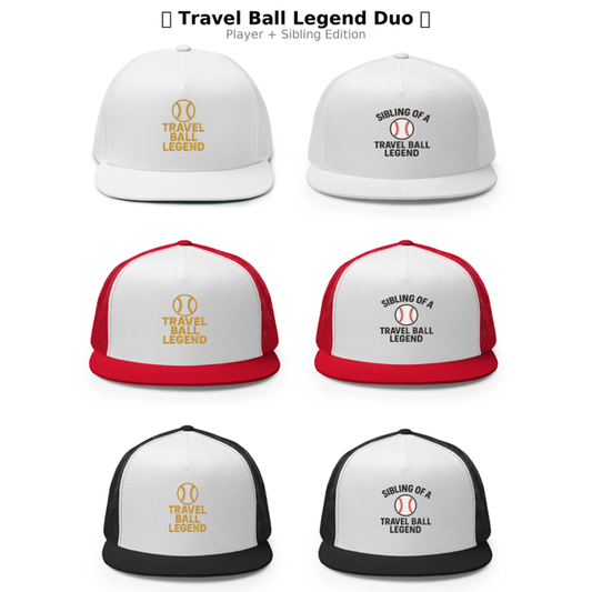 Travel Ball Legend Hat Duo